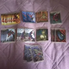 スパイダーマン/ステッカー/ブルボン/全種セット/新品・未開封