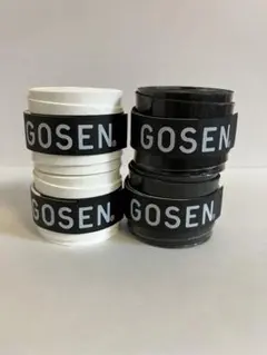 GOSEN グリップテープ ４個 白黒セット