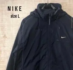 ナイキ☆スウッシュ刺繍ロゴ ナイロンジャケット ブルゾン バック刺繍 NIKE