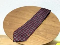 GUCCI シルク ネクタイ バーガンディ