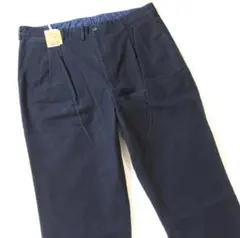 29,700円.未使用】papas パパス ストレッチデニムパンツ XLネイビー