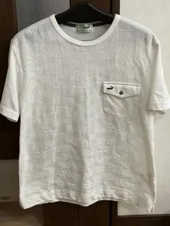クロコダイル 白ポケットTシャツ Mサイズ