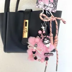 サンリオ　クロミ　キーホルダー　ストラップ　バッグチャーム　KUROMI ちゃん