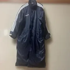 adidas ベンチコート Lサイズ ブラック【難あり　ファスナー金具なし】