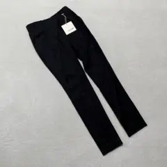⭐️GARB⭐️ タグ付き美品 ブラック ストレートパンツ 美シルエット サイド