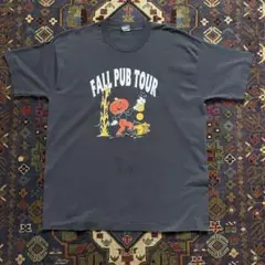 90s Tシャツ プリント 両面 FALL PUB TOUR ブラック シングル