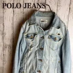 POLO JEANS ラルフローレン デニムジャケット ダメージ加工