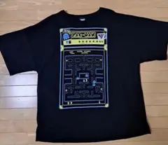 【美品】『パックマン』×STUDIO696 ビッグTシャツ 黒　Freeサイズ