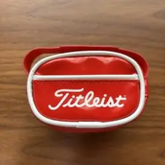 【即発送】Titleist 赤 コンパクトポーチ 8cm×6cm
