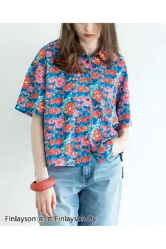 フィンレイソン×フェリシモ　デザインコンペ　陽気なとろりんシャツ〈SAKU〉サク