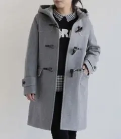 【美品】マカフィー フード付きウールコート