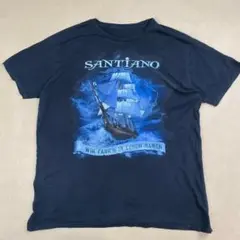 SANTIANO Tシャツ ロックバンド ブラック 帆船 ユーロアイテム