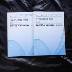 【未使用】 東進ハイスクール 数学A 基礎演習 2冊セット