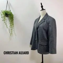 A434 CHRISTIAN AUJARD テーラードジャケット ウール 厚手