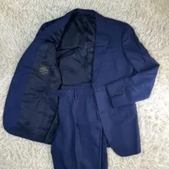 UNITED ARROWS ストライプ　スーツ　セットアップ　ブルー