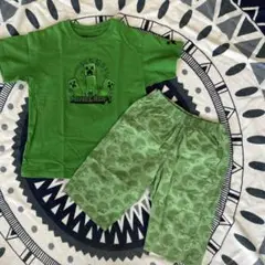 Minecraft Tシャツとショートパンツセット 120サイズ グリーン