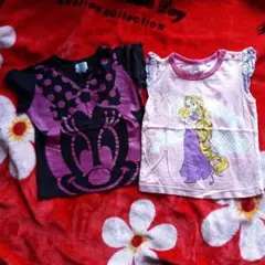 ミニーマウス&ラプンツェル Tシャツ 2枚セット80cm