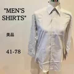 【美品】MEN'SSHIRTS トップス Yシャツ 長袖 メンズ ホワイト M