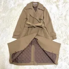 【極美品】セオリーリュクス トレンチコート ライナー キルティング ベルト付 M
