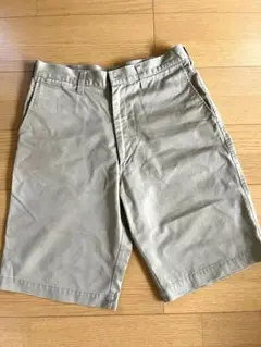 Dickies ディッキーズベージュ ハーフチノパン ジッパー付き　Ｌサイズ