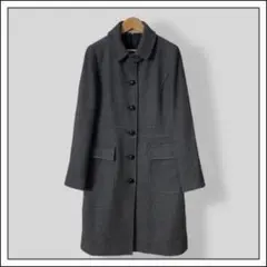 【MACKINTOSH】アンゴラウール ロングコート ロゴボタン