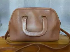 80年代 USA製 オールドコーチ 2wayショルダーバッグ キャメル