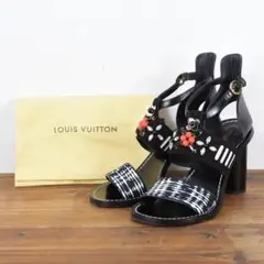 近年モデル LOUIS VUITTON ルイヴィトン LV ヒール サンダル