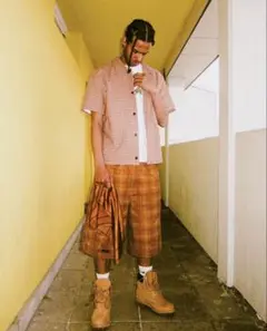 FACKUPCLOTHES チェックショーツ