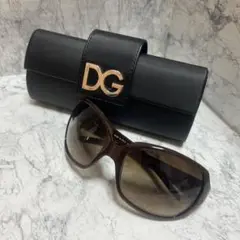 【美品】DOLCE & GABBANA サングラス ブラウン ケース付き