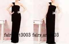 未使用おしゃれロングドレスNo980(黒)