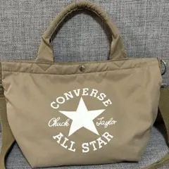 converse 2wayショルダーバッグ ベージュ