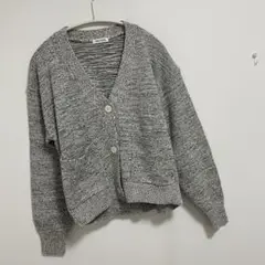 FORK&SPOON　ミックスヤーンVネックカーディガン