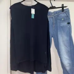 AMERICAN HOLIC トップス　ネイビーLサイズ　新品未使用　接触冷感