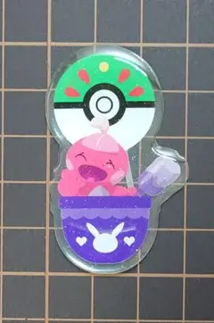 ロッテワールド ポケモン ガチャガチャ シール ステッカー カヌチャン