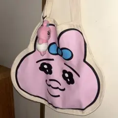おぱんちゅうさぎ トートバッグ　（ぬいぐるみ付き）