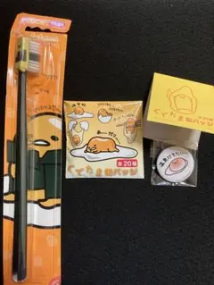 ぐでたま 缶バッジ 歯ブラシセット