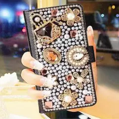 iphone15plus　豪華　キラキラ　手帳型ケース　ファッション 3D★