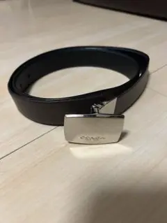 COACH ダークブラウン ブラック　レザーベルト
