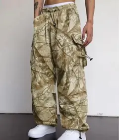 リアルツリー　カモフラージュ XLサイズ カーゴパンツ　大きめ　大きいサイズ