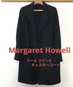 マーガレットハウエル カットワークが美しい チェスターコート サイズII