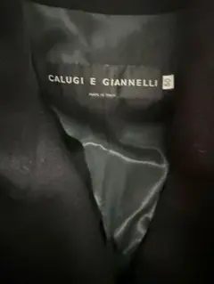 CALUGI E GIANNELLI ブラックウールコート 50
