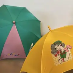 昭和レトロ　ジャンプ傘　50cm レア　ファンシー