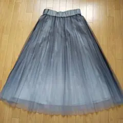 【3回着用】グラデーション　プリーツスカート