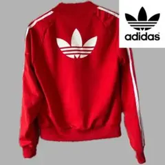 【美品】adidas SSTトラックジャケット赤　M ジャージ　レディース