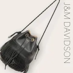 ★Ju0026M DAVIDSON★ショルダーバッグ 黒 ブラック 本革 カーニバル