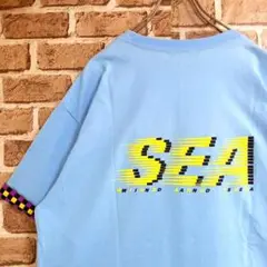 ウィンダンシー wind and sea 水色 オーバーサイズ マルチプレイド