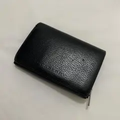 【希少】✨ バーバリー 折り財布 シボ革 ノバチェック ロゴ型押し ブラック
