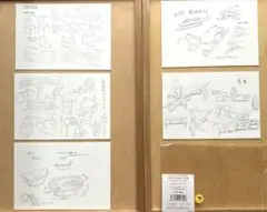 ジブリ美術館　アルプスの少女ハイジ展　オリジナルポストカード　山の生活道具　5枚