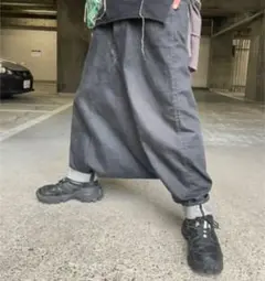 デニムサルエルパンツ