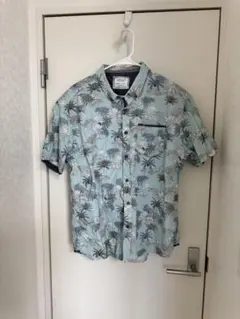 ハワイ購入 Sunrise Kingdom パームツリー柄 半袖シャツ XL